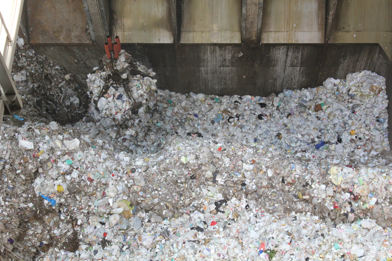 Waste being fed into an incinerator. Photo credit: Jenna Jambeck/University of Georgia